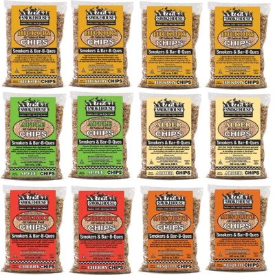 Smokehouse Products 9791-000-0000 - Smokehouse Assorted Wood Flavored Chips 12 Pack Assortment
