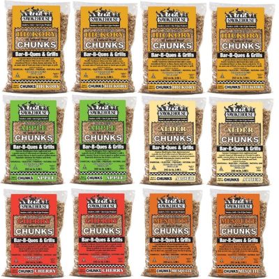 Smokehouse Products 9791-010-0000 - Smokehouse All Natural Flavored Wood Chunks 12 Pack Assorted