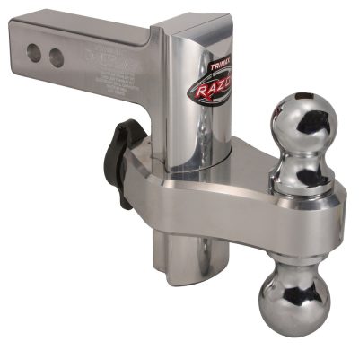 Trimax TRZ6AL - Trimax TRZ6AL Razor 6in Aluminum Adjust Hitch-Dual Ball