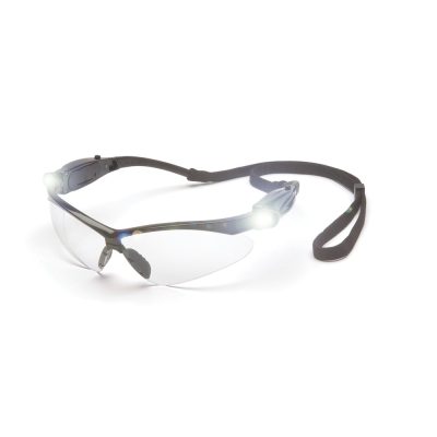 Pyramex SB6310STPLED - Pyramex PMXTREME Glasses Black Frame LED TemplesClear Lens