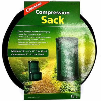 Coghlans 1118 - Coghlans 15L Compression Sack - Green