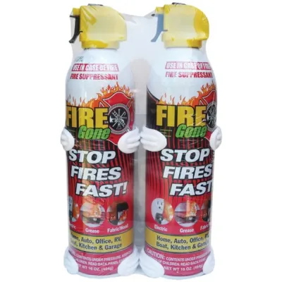FIRE GONE AVW2FG7209 - Fire Gone(R) 2-FG-7209 Fire Suppressants with Bracket, 2 pk