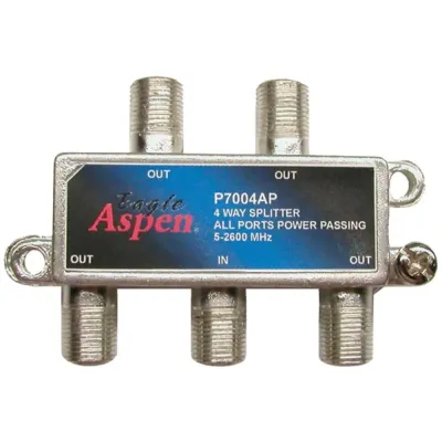 EAGLE ASPEN EASP7004AP - Eagle Aspen(R) 500312 4-Port 2,600MHz Splitter (All port pas