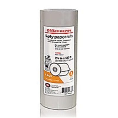 Office Depot 109303 - Office Depot 109303 Single-Ply Paper Rolls - Pack Of 3 - Whi