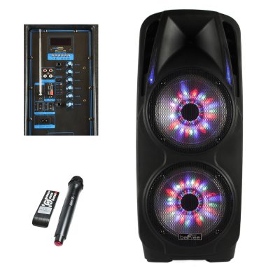 BeFree BFS-7900-RB - beFree Sound 2x10 Inch Woofer Portable Bluetooth Powered PA 