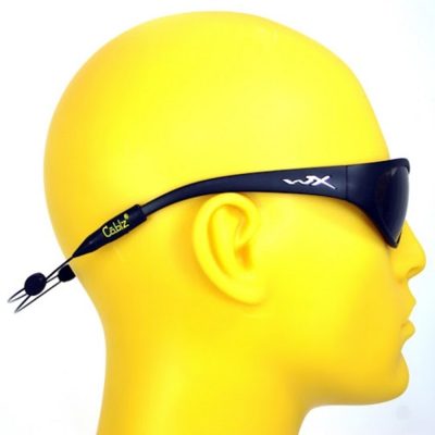 Cablz ZipzB12 - Cablz Zipz Adjustable Sunglasses Holder Black 12in