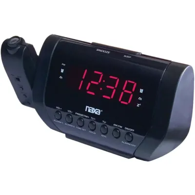 NAXA ELECTRONICS NRC-173 - Naxa NRC-173 Projection Dual Alarm Clock Radio