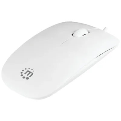 Manhattan 177627 - Manhattan Silhouette Optical Mouse - White, 1000dpi