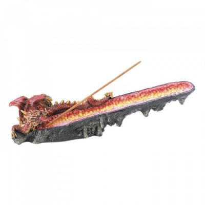 Dragon Crest 10017773 - Orange Dragon Cystal Incense Burner