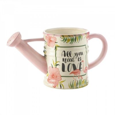 Summerfield Terrace 10018327 - Pink Flamingo Watering Can Planter