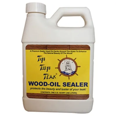 Tip Top Teak TS 1001CASE - Tip Top Teak Tip Top Teak Wood Oil Sealer - Quart - *Case of