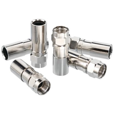 IDEA ELECTRONICS RA6934 - Ideal Rg6 F-compression Connectors (rtq; 100 Pk) IDI92656
