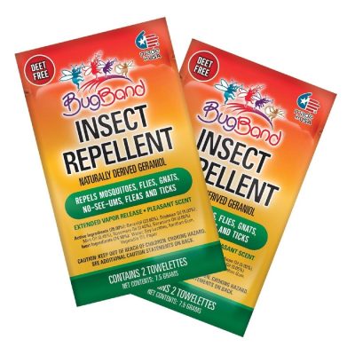 BugBand 88512 - BugBand Towelettes Foil Four Two-Paks (Case of 12)