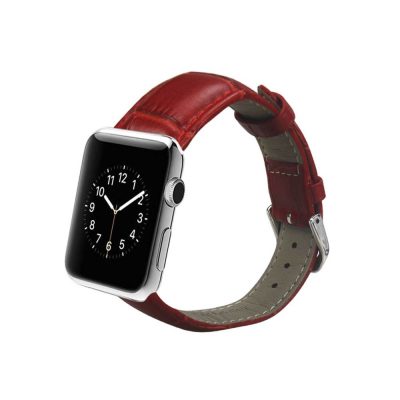 APPLE IWB-42MMRD - REIKO WATCH 42MM LEATHER IWATCH BAND STRAP WITHOUT BAND ADAP