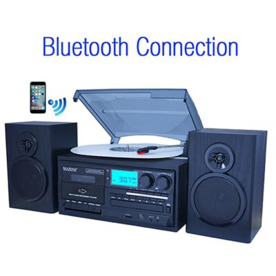 BOYTONE BT-28SPB - Boytone BT-28SPB, Bluetooth Classic Style Record Player Turn