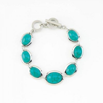 Home Locomotion 12011019 - Turquoise Bead Bracelet
