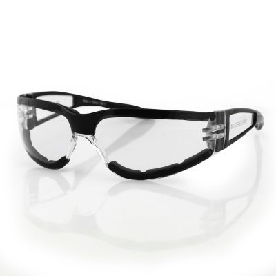 Bobster ESH203 - Bobster Shield II Sunglass, Black Frame, Clear Lens