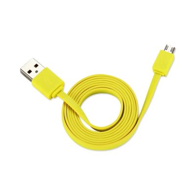 Motorola DC01-V9YL - REIKO TANGLE FREE MICRO USB DATA CABLE 3.3FT IN YELLOW