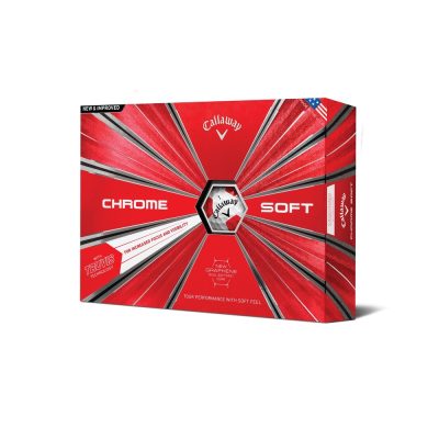 Callaway 64212551220 - Callaway Chrome Soft Truvis Golf Ball 12-Pack RedWhite