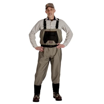 Caddis Wading Systems CA9902W-XLS - Caddis Mens Breathable Stockingfoot Waders - XL Stout Tan