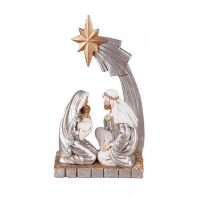 Home Locomotion 12010991 - Silver Nativity Scene Figurine