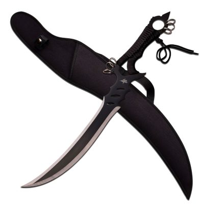 Fantasy Master FM-678BK - Fantasy Master Short Sword Blk Cord Wrapped Handle 23.875in
