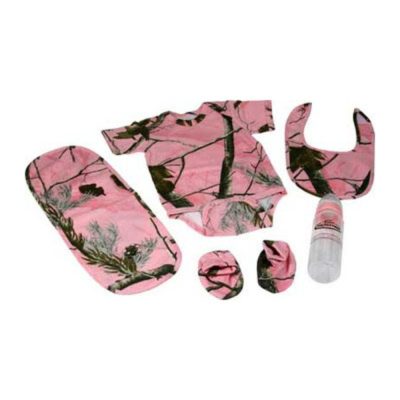 Rivers Edge 1543 - Rivers Edge Realtree Ap Hd Pink Baby Outfit