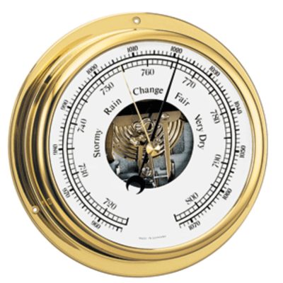 BARIGO 111MS - BARIGO Viking Series Ships Barometer - Brass Housing - 5 Dia