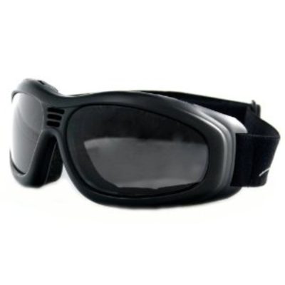 Bobster BT2001 - Bobster Touring II Goggle Black Frame AntiFog Smoked Lenses