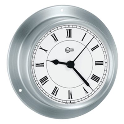 BARIGO 683RF - BARIGO Sky Series Quartz Ships Clock - Brushed Stainless Ste
