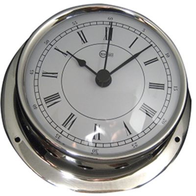 BARIGO 683RFPO - BARIGO Sky Series Quartz Ships Clock - Stainless Steel Housi