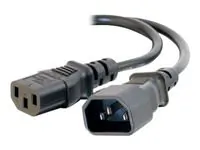 C2G SWI 29965 - 2FT 16 AWG Computer Power Extension Cord - IEC320 C14 to C13