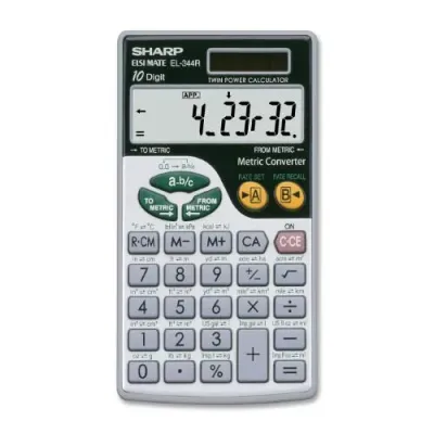 SHARP NEC SHREL344RB - Sharp Metric Conversion Calc