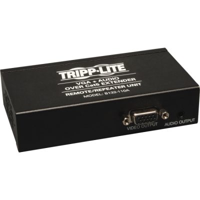 Tripp Lite B132-110A - VGA + AUDIO OVER CAT5 EXTENDER REMOTE REPEATER UNIT TAA GSA