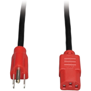 Tripp Lite P006-004-RD - 4FT COMPUTER POWER CORD CABLE 5-15P TO C13 RED 10A 18AWG