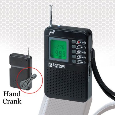 DEAL 7301 - Encore Technology Amfm Radio With Light Crank Power & Noaa A