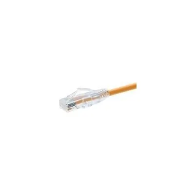 Unirise 10160 - CLEARFIT CAT6 PATCH CABLE, ORANGE, SNAGLESS, 15FT