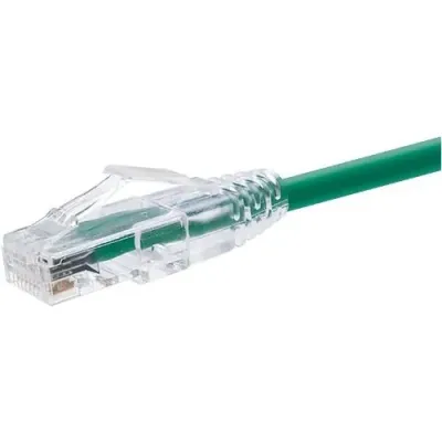 Unirise 10074 - ClearFit Snagless CAT6 Patch Cable, Green, 1FT