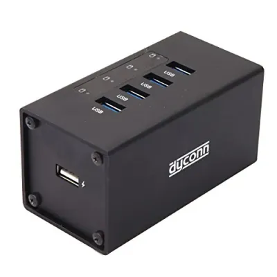 DYCONN HUBC4B - THE DYCONN HUBC4B 5 PORT USB 3.0 POWER HUB IS AN OUTSTANDING