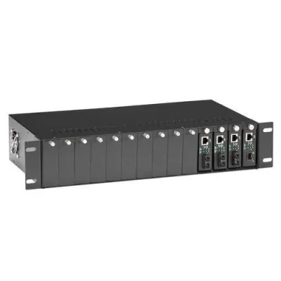 BLACK BOX CORPORATION LHGC-RACK - 14-Slot 2U Copper to Fiber Media Converter Chassis
