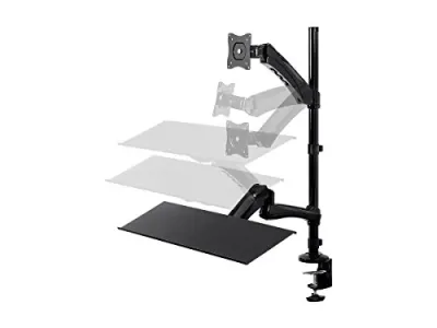 Monoprice 15718 - Adjustable Sit-Stand Articulating Workstation Desk