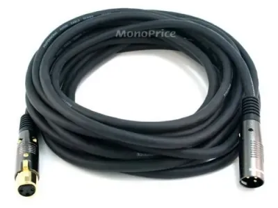 Monoprice 4754 - XLR M TO XLR F 16AWG CABLE 25FT