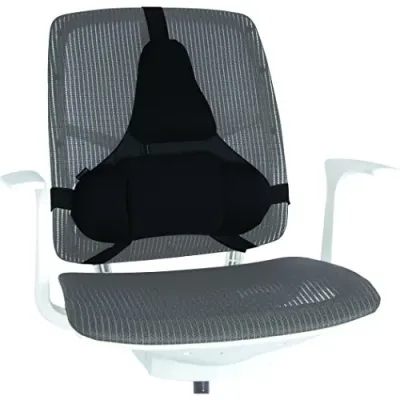 FELLOWES 8037601 - 2-TIERED SUPPORT SYSTEM FEATURES A MID SPINAL SUPPORT FOR GO