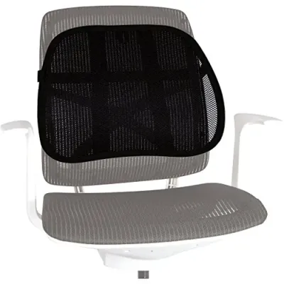 FELLOWES 8036501 - DESIGNED TO ATTACH EASILY TO ANY CHAIR, THE BACK SUPPORT RED
