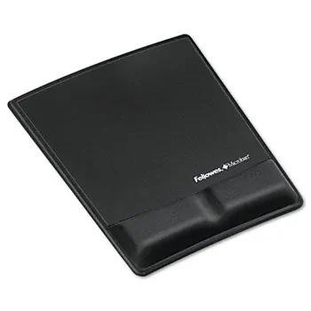 FELLOWES 9181201 - MOUSEPADWRIST SUPPORT WMICROBAN - BLAC