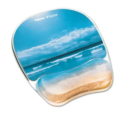 FELLOWES 9179301 - Fellowes Photo Gel Mouse Pad Wrist Rest with Microban - Sand