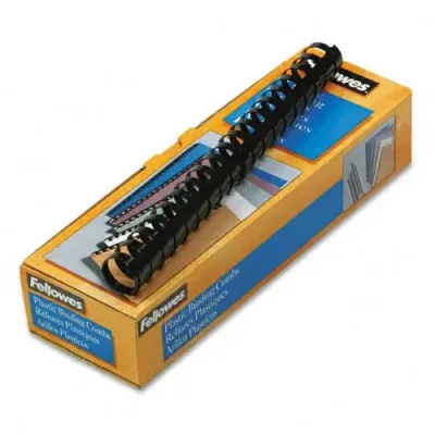 FELLOWES 52383 - BINDING COMBS PLASTIC - BLACK 1 INCH 10P