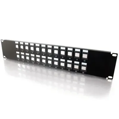LEGRAND 03859 - BLANK KEYSTONE PATCH PANEL 24-PORT, MOUNTS TO ANY STANDARD 1