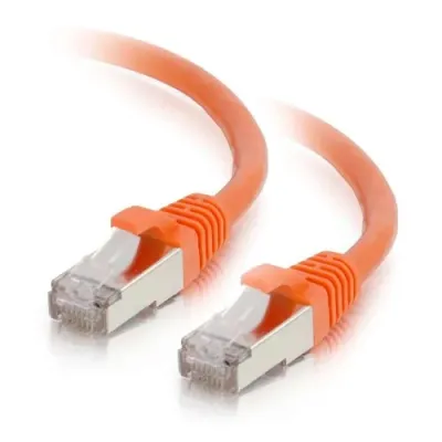 C2G 00881 - 6ft Cat6 Snagless Shielded (STP) Network Patch Cable, Orange