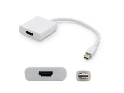 ADDON MDISPLAYPORT2HDMIW-5PK - ADDON 5 PACK OF 8IN MINI-DISPLAYPORT MALE TO HDMI FEMALE WHI